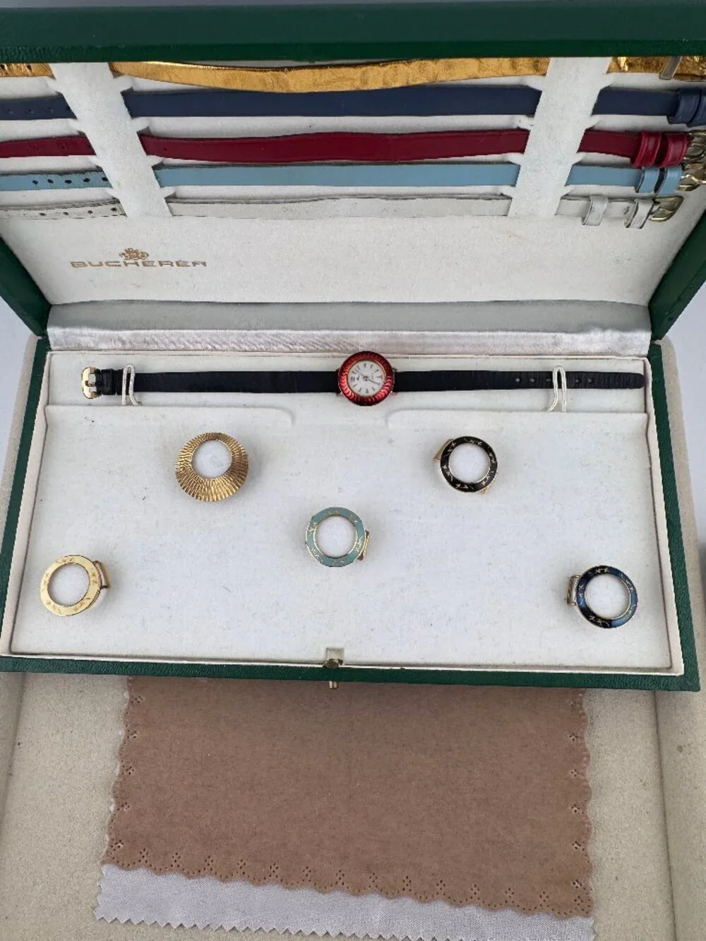 Vintage Swiss Bucherer Interchangeable Windup Ladies Watch Set